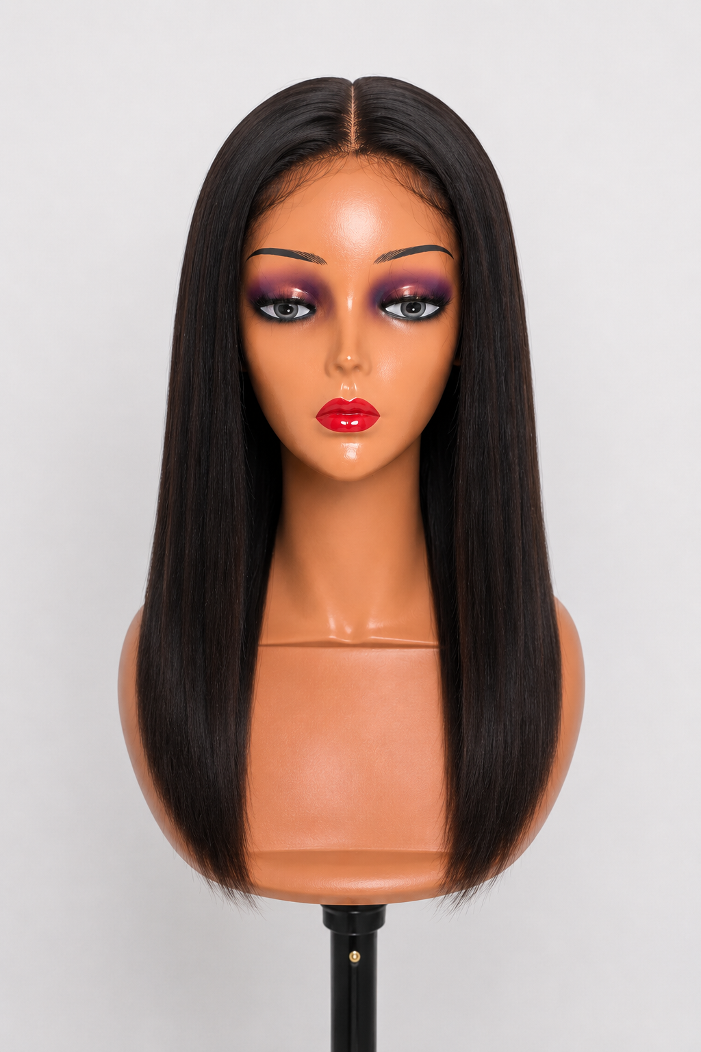 5x5 HD Glueless Mini Bob Wig – Natural Black, 12 inch