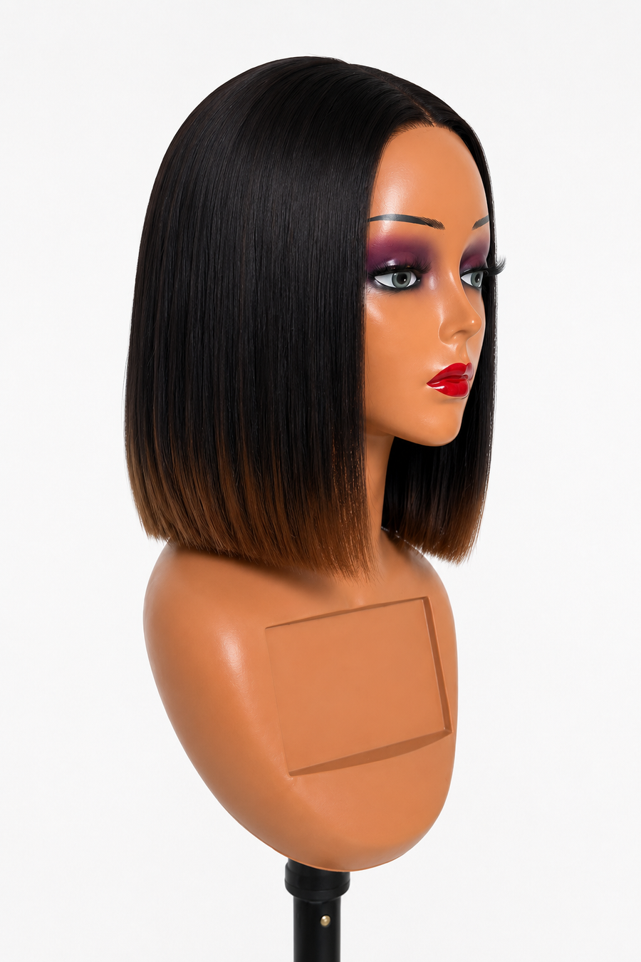 5x5 HD Glueless Mini Bob Wig – Ombre 1B/4, side