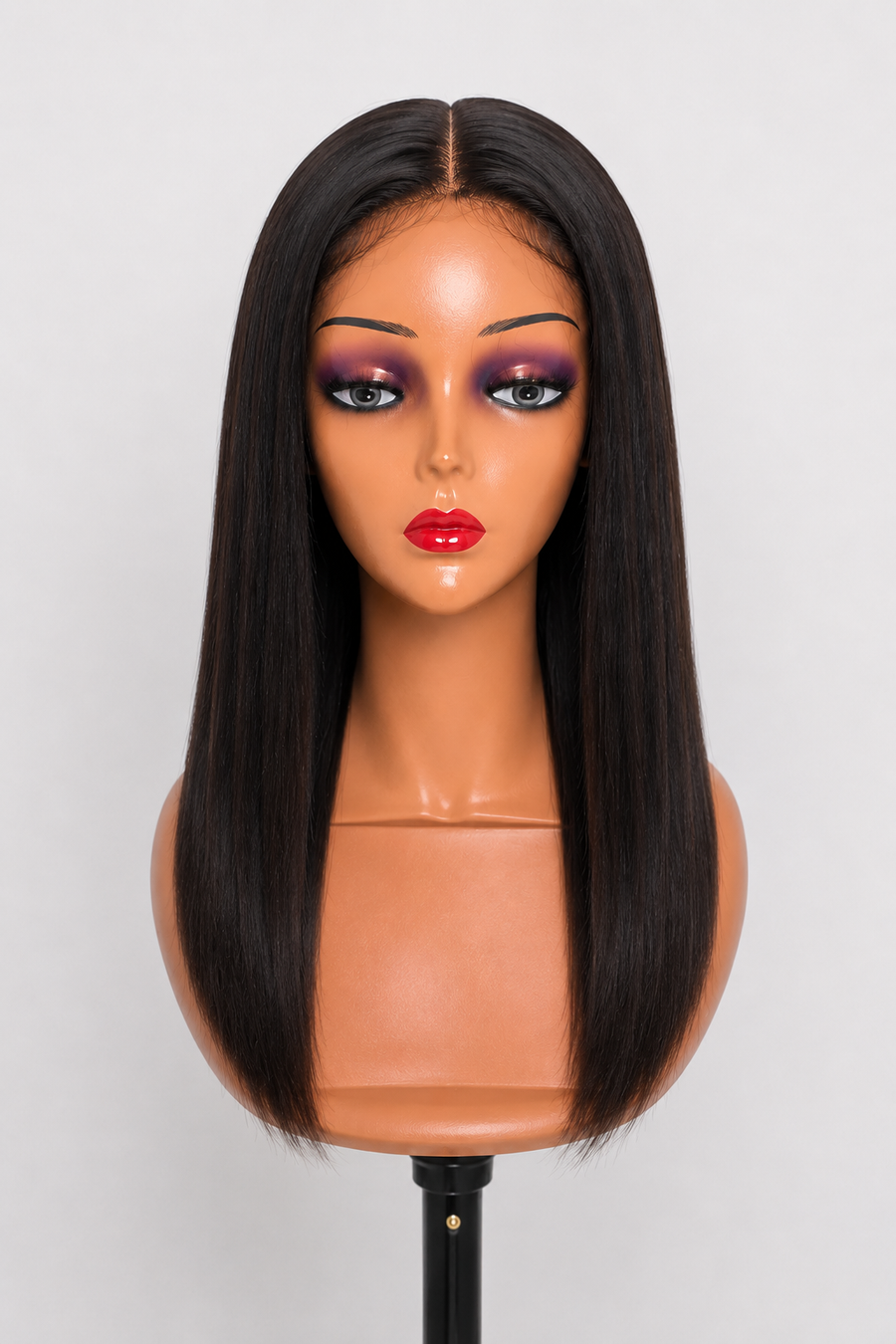 5x5 HD Glueless Mini Bob Wig – Natural Black, 12 inch
