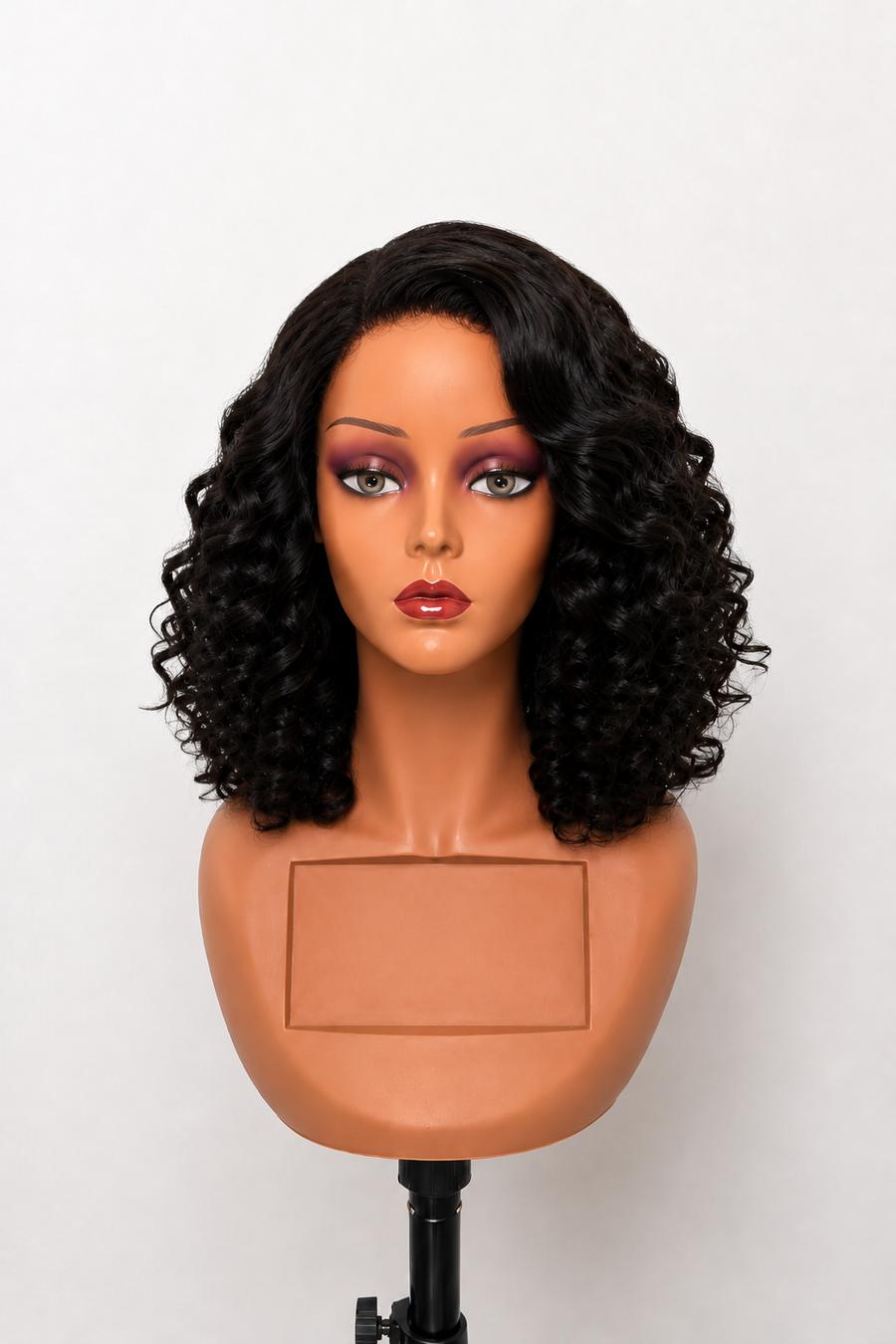5x5 Transparent Lace Wig – Bouncy Curly – 100% Human Hair (300% Density)